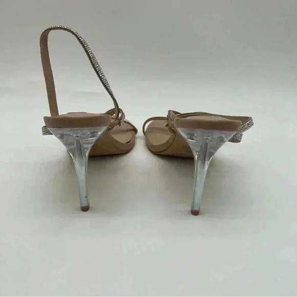 Steve Madden Snappy Crystal Strap Heeled Sandals - Size 11 - Holiday Glam - Picture 9 of 12